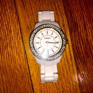 COPY - White Fossil Watch